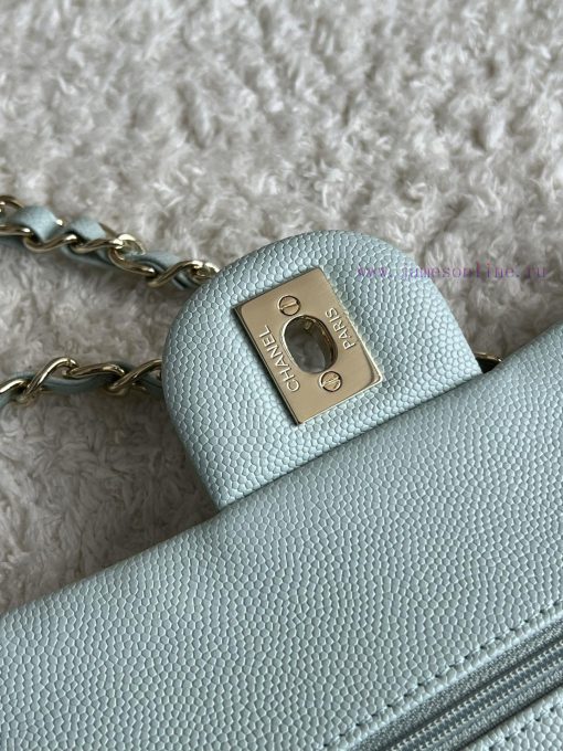 Chanel Bag 𝗖𝗛𝗔𝗡𝗘𝗟𝘾𝙁 Series Caviar Ball Pattern Quality with Sheepskin Inner𝙎𝙞𝙯𝙚 𝟮𝟯𝗰𝗺Model 𝟭𝟭 aq8pvi18 - Image 8