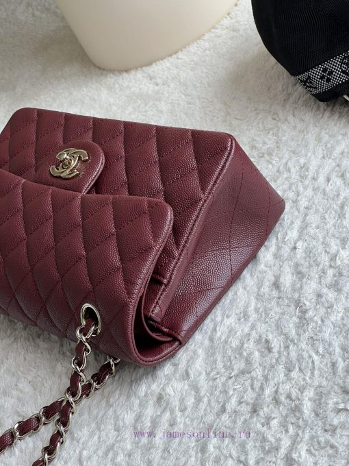 Chanel Bag 𝗖𝗛𝗔𝗡𝗘𝗟𝘾𝙁 Series Caviar Ball Pattern Quality with Sheepskin Inner𝙎𝙞𝙯𝙚 𝟮𝟯𝗰𝗺Model 𝟭𝟭 rxq4ucal - Image 5