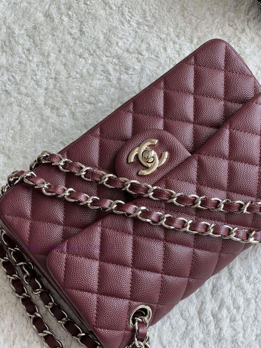 Chanel Bag 𝗖𝗛𝗔𝗡𝗘𝗟𝘾𝙁 Series Caviar Ball Pattern Quality with Sheepskin Inner𝙎𝙞𝙯𝙚 𝟮𝟯𝗰𝗺Model 𝟭𝟭 rxq4ucal - Image 6