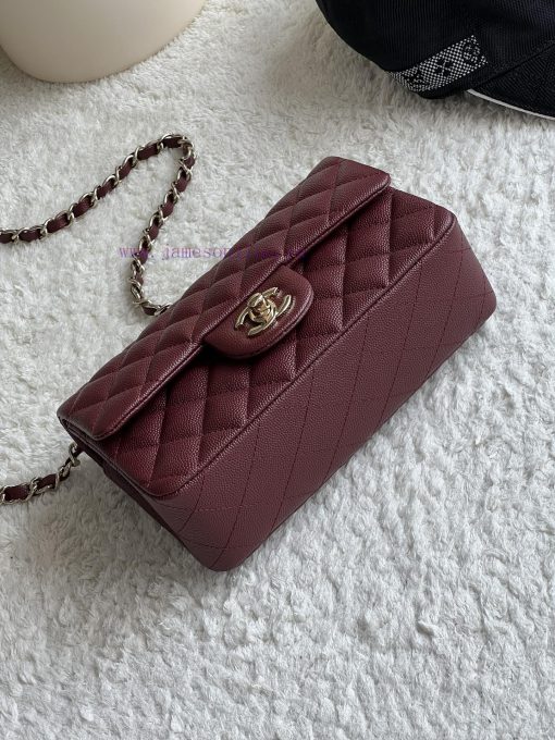 Chanel Bag 𝗖𝗛𝗔𝗡𝗘𝗟𝘾𝙁 Series Caviar Ball Pattern Quality with Sheepskin Inner𝙎𝙞𝙯𝙚 𝟮𝟬𝗰𝗺Model 𝟭𝟭 kny2bwa0 - Image 4