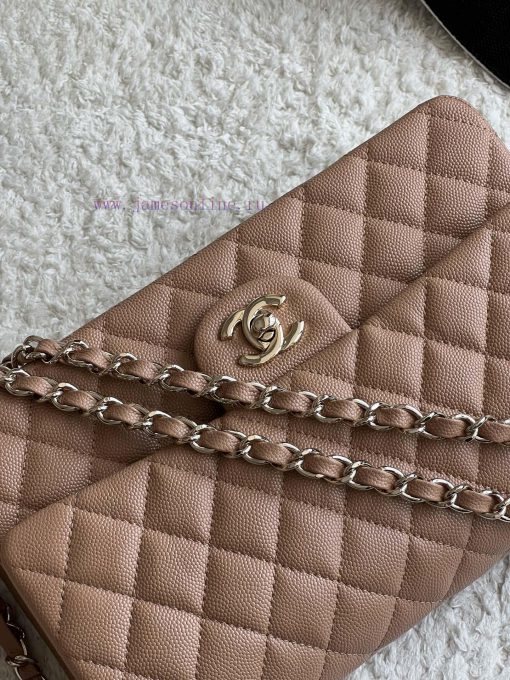 Chanel Bag 𝗖𝗛𝗔𝗡𝗘𝗟𝘾𝙁 Series Caviar Ball Pattern Quality with Sheepskin Inner𝙎𝙞𝙯𝙚 𝟮𝟱.𝟱𝗰𝗺Model 9uce0f3b - Image 6
