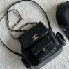 Chanel Bag 𝟮𝟯𝗸 New backpackThe leather is made of caviar and cowhideThe perfect combination iju587wa