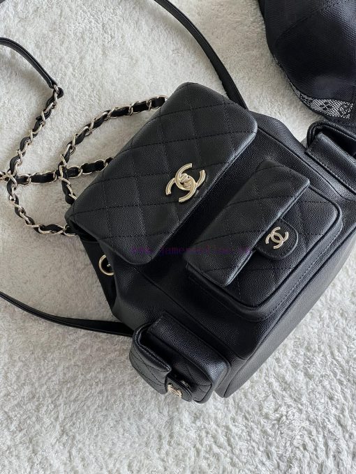 Chanel Bag 𝟮𝟯𝗸 New backpackThe leather is made of caviar and cowhideThe perfect combination iju587wa - Image 3