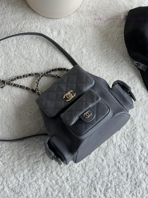 Chanel Bag 𝟮𝟯𝗸 New backpackThe leather is made of caviar and cowhideThe perfect combination grtth83n - Image 2