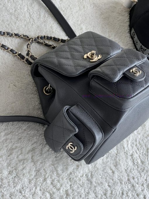 Chanel Bag 𝟮𝟯𝗸 New backpackThe leather is made of caviar and cowhideThe perfect combination grtth83n - Image 4