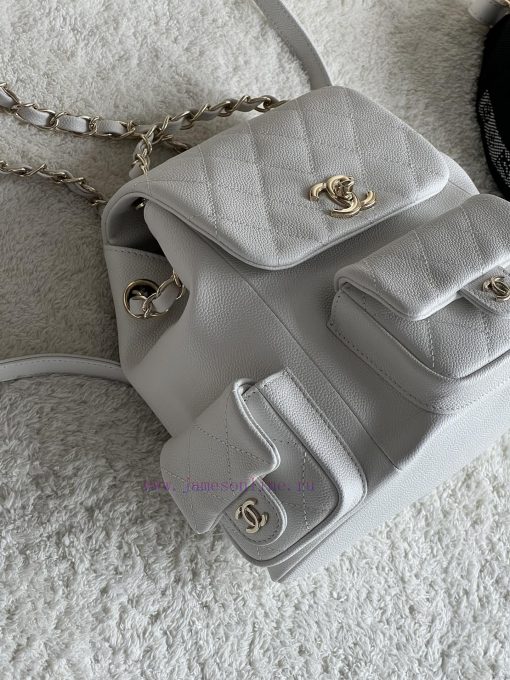 Chanel Bag 𝟮𝟯𝗸 New backpackThe leather is made of caviar and cowhideThe perfect combination k6ui9t40 - Image 4