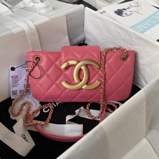 Chanel Bag Chanel 24C Early Spring Vacation Collection AS4611 Retro Metal Large Logo with a 31mo58mv