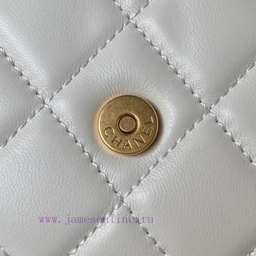 Chanel Bag Chanel 24C Early Spring Vacation Collection AS4611 Retro Metal Large Logo with a 6opvj1uy - Image 7