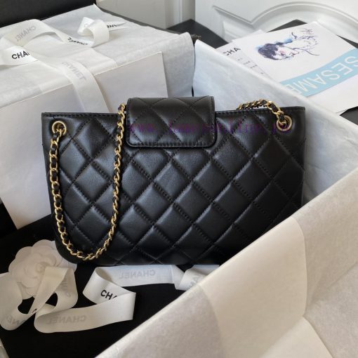 Chanel Bag Chanel 24C Early Spring Vacation Collection AS4603 Retro Metal Large Logo with a qyhwp6zt - Image 3