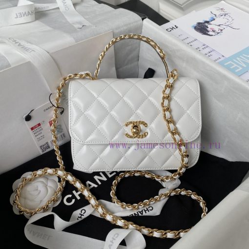 Chanel Bag Chanel 23B new handle AS4306 leather chain and diamond patterned mandarin duck bu 3xyq46p3