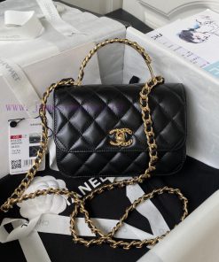 Chanel Bag Chanel 23B new handle AS4306 leather chain and diamond patterned mandarin duck bu erozz8qi