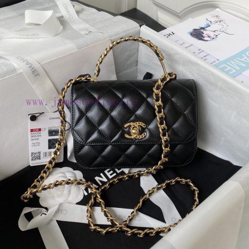 Chanel Bag Chanel 23B new handle AS4306 leather chain and diamond patterned mandarin duck bu erozz8qi