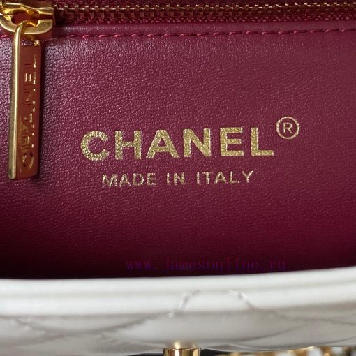 Chanel Bag Chanel 23B new handle AS4306 leather chain and diamond patterned mandarin duck bu 3xyq46p3 - Image 9