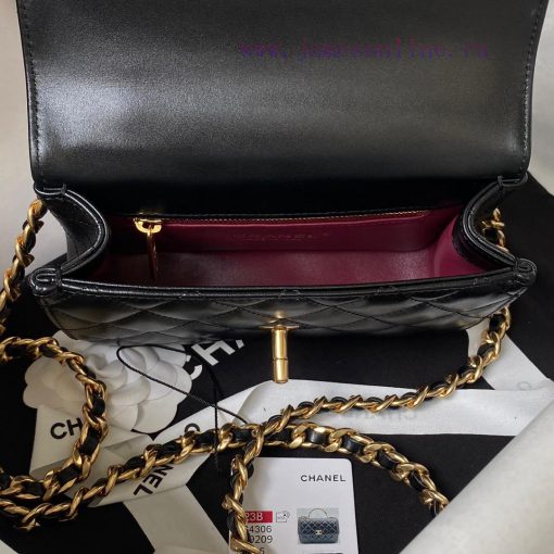 Chanel Bag Chanel 23B new handle AS4306 leather chain and diamond patterned mandarin duck bu erozz8qi - Image 8