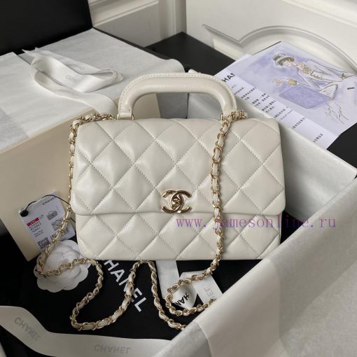Chanel Bag Chanel's new AS4544 handle cover is wrapped in oil and wax, with a glossy and sof yvtbymd1