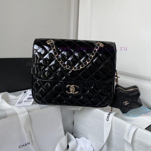 Chanel Bag Chanel 24C Pentagram Shoulder AS4649 Shines Enchantingly and Cannot Move Eyes. Wh 5yxvyqya