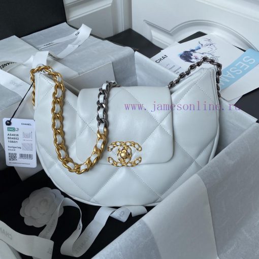 Chanel Bag Chanel 24c 19 Series AS4638Underarm bag with classic black and red fabric, lined ab501vsl