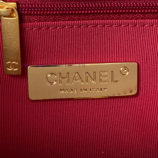 Chanel Bag Chanel 24c 19 Series AS4638Underarm bag with classic black and red fabric, lined ab501vsl - Image 8