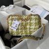 Chanel Bag Chanel Autumn/Winter Collection 19bagPlant grass in seconds 〰️ AS1160 woolen fabr 50pfxlp5