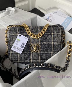 Chanel Bag Chanel Autumn/Winter Collection 19bagPlant grass in seconds 〰️ AS1160/1161 woolen t1s44f9c