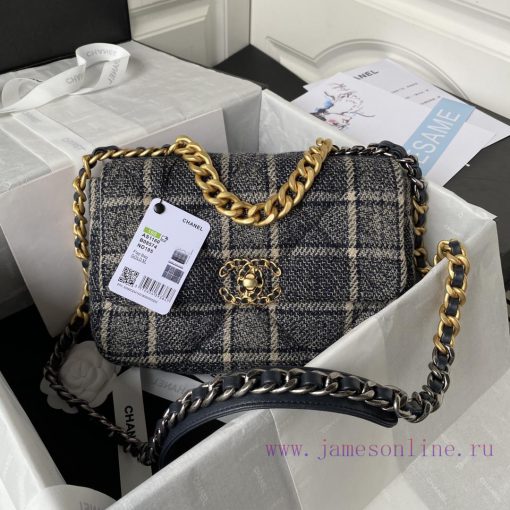 Chanel Bag Chanel Autumn/Winter Collection 19bagPlant grass in seconds 〰️ AS1160/1161 woolen t1s44f9c