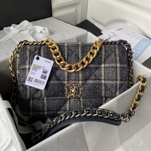 Chanel Bag Chanel Autumn/Winter Collection 19bagPlant grass in seconds 〰️ AS1161 woolen fabr fcuc7ii8 - Image 2