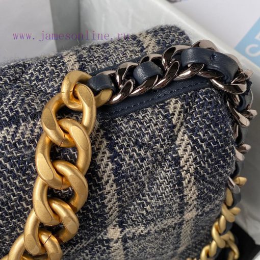 Chanel Bag Chanel Autumn/Winter Collection 19bagPlant grass in seconds 〰️ AS1161 woolen fabr fcuc7ii8 - Image 4