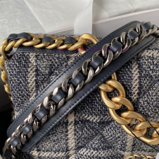 Chanel Bag Chanel Autumn/Winter Collection 19bagPlant grass in seconds 〰️ AS1161 woolen fabr fcuc7ii8 - Image 5