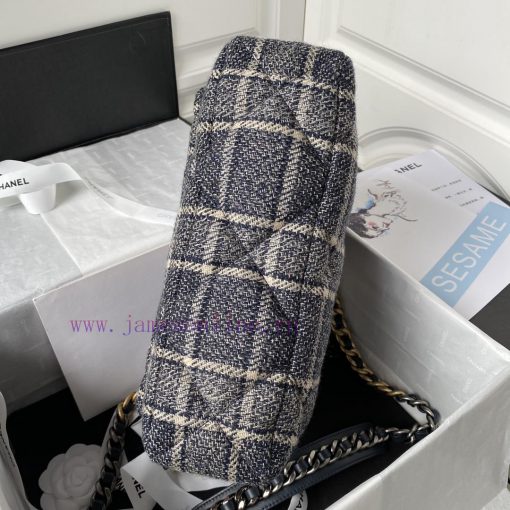 Chanel Bag Chanel Autumn/Winter Collection 19bagPlant grass in seconds 〰️ AS1161 woolen fabr fcuc7ii8 - Image 7
