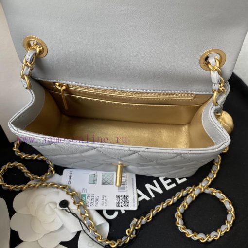 Chanel Bag   ⏩ Chanelas1786 popular metal CF mini mouth cover bag with a small golden ball a 2aespp9e - Image 8