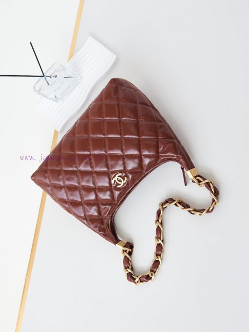 Chanel Bag 24A Advanced Handicraft Workshop Series HoboOil wax lambskin, large vintage distr 219sp3lx - Image 8