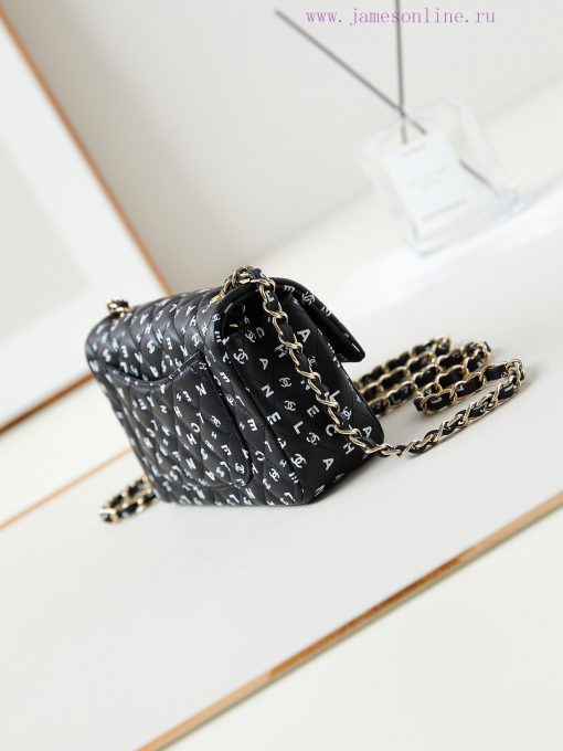 Chanel Bag 24s black and white letter printed CF, the more exquisite it looks, wowThe unique 0rv8di5c - Image 5