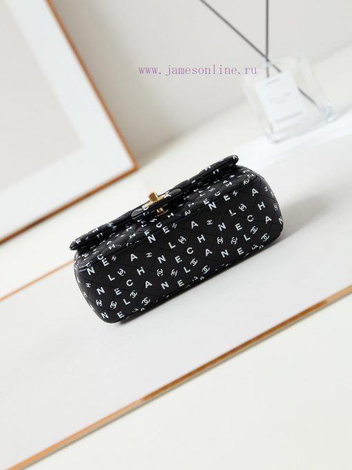 Chanel Bag 24s black and white letter printed CF, the more exquisite it looks, wowThe unique 0rv8di5c - Image 7
