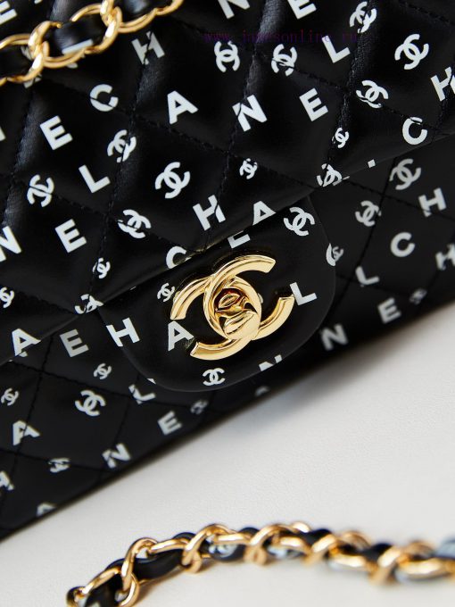 Chanel Bag 24s black and white letter printed CF, the more exquisite it looks, wowThe unique hd33reun - Image 3