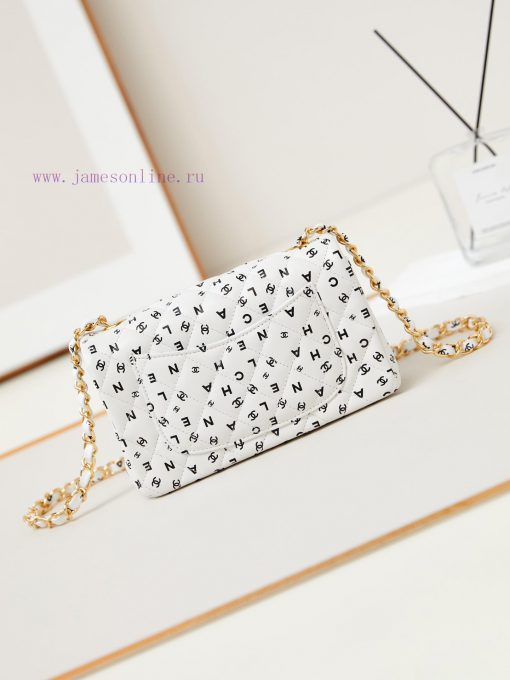 Chanel Bag 24s black and white letter printed CF, the more exquisite it looks, wowThe unique 1lbyzuey - Image 6