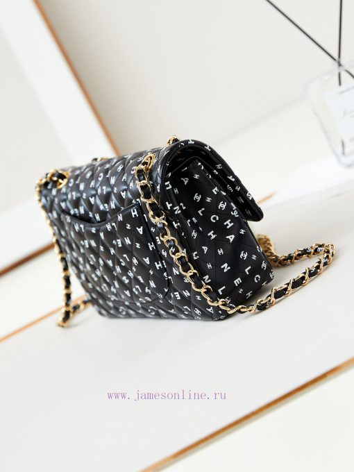 Chanel Bag 24s black and white letter printed CF, the more exquisite it looks, wowThe unique hd33reun - Image 5