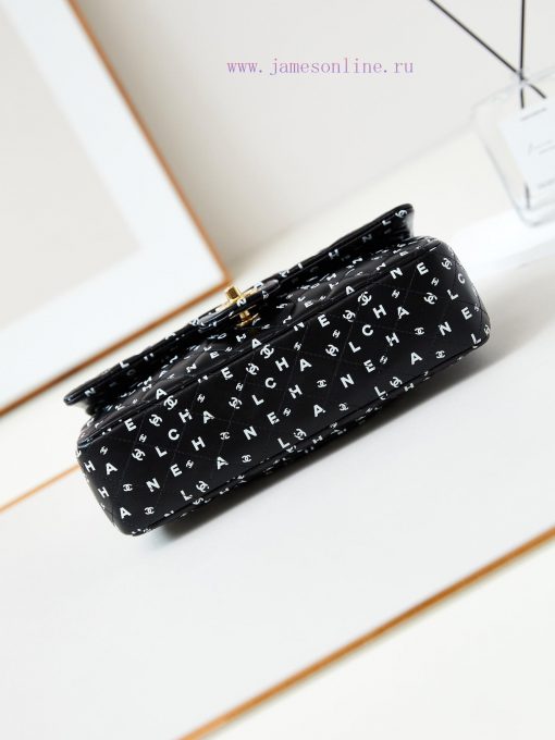 Chanel Bag 24s black and white letter printed CF, the more exquisite it looks, wowThe unique hd33reun - Image 6