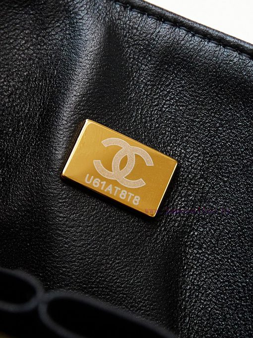 Chanel Bag 24s black and white letter printed CF, the more exquisite it looks, wowThe unique hd33reun - Image 10