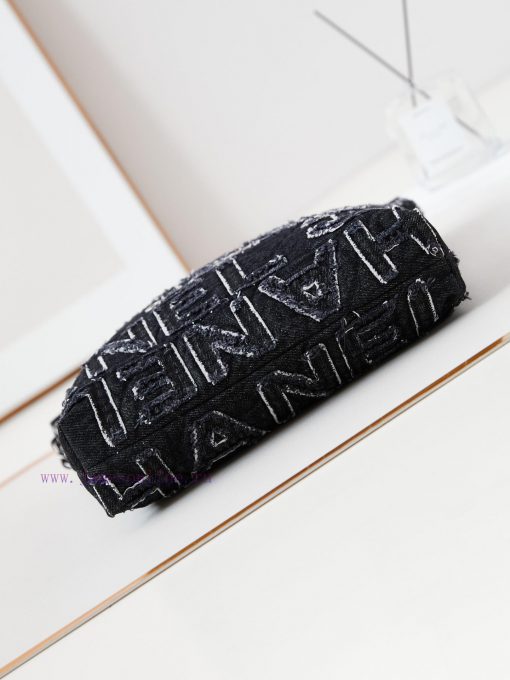 Chanel Bag 24A denim embroidered letters with a vintage feel. The 22 bags of denim have been 1hew50sm - Image 7