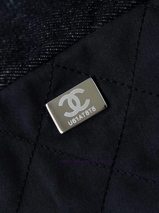 Chanel Bag 24A denim embroidered letters with a vintage feel. The 22 bags of denim have been 1hew50sm - Image 10