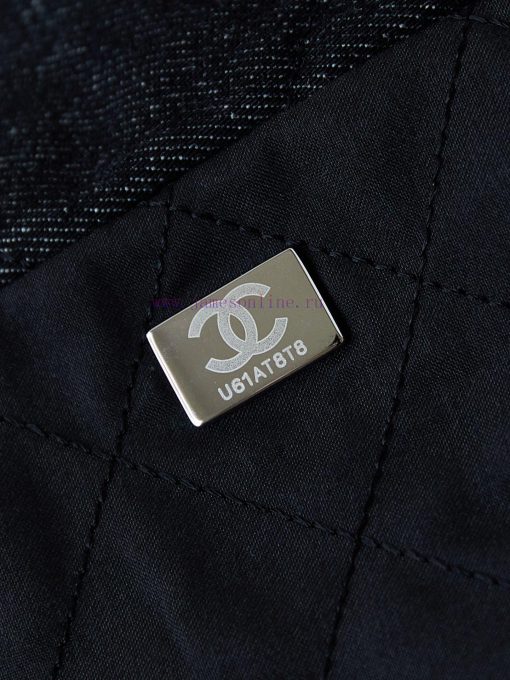 Chanel Bag 24A denim embroidered letters with a vintage feel. The 22 bags of denim have been indya1vk - Image 10