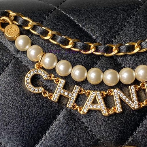 Chanel Bag Chanel 24A Handmade Visit Series AS4986The pearl chain letter pendant sheepskin t dbrvlw0l - Image 5