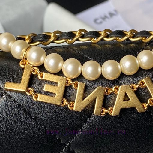 Chanel Bag Chanel 24A Handmade Visit Series AS4986The pearl chain letter pendant sheepskin t dbrvlw0l - Image 10