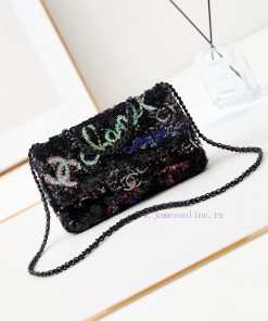 Chanel Bag 24A's favorite colored letter glitter CF glitter, I really like itMore durable th jxuti9vg
