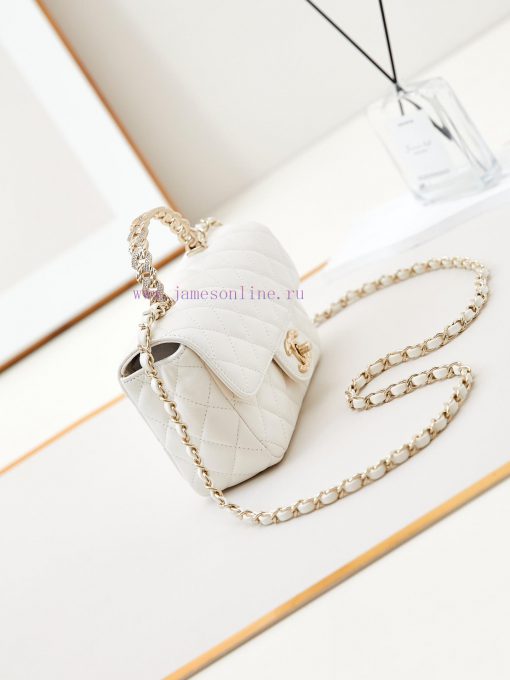 Chanel Bag The appearance of the 24A CF mini is truly stunningThe gentle texture and elegant 7u1c88fu - Image 4