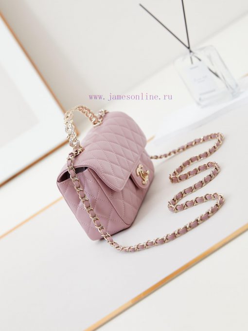 Chanel Bag The appearance of the 24A CF mini is truly stunningThe gentle texture and elegant b0jh5fht - Image 4