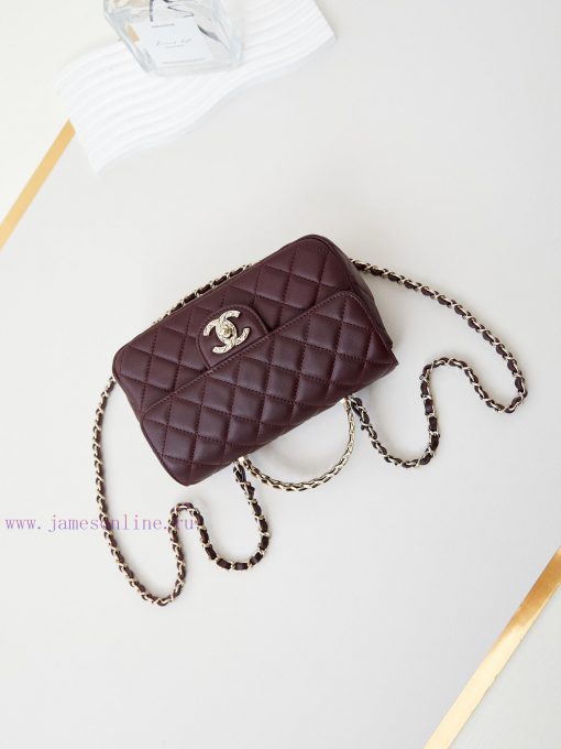 Chanel Bag The appearance of the 24A CF mini is truly stunningThe gentle texture and elegant d316flp2 - Image 8