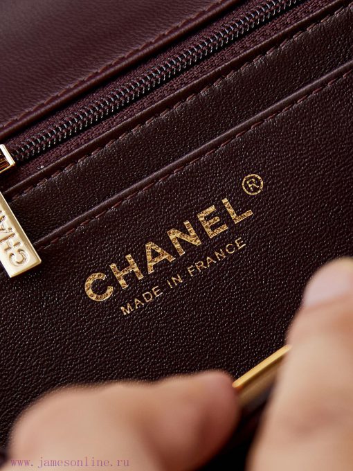 Chanel Bag The appearance of the 24A CF mini is truly stunningThe gentle texture and elegant d316flp2 - Image 9