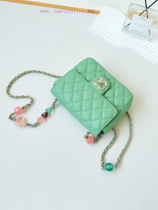 Chanel Bag The 23p enamel button love square fat man is wonderful. This is a soft and delica y4064bfq - Image 8