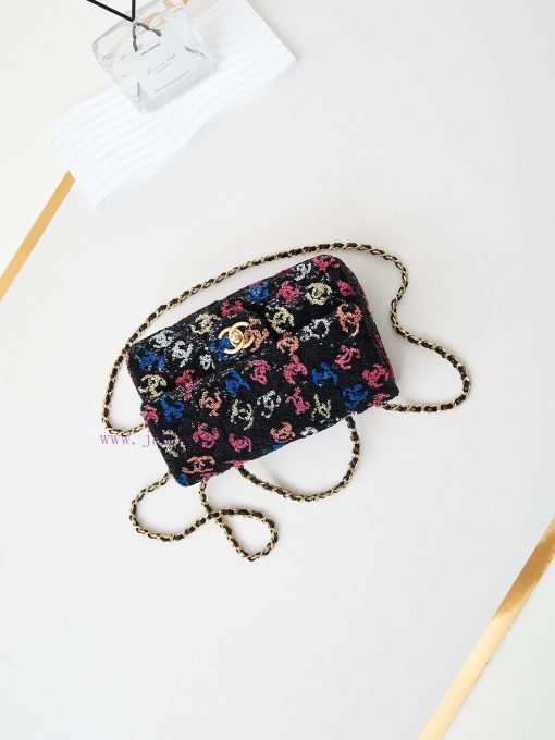 Chanel Bag 24S's favorite colored glitter CF glitter, I really like itMore durable than leat mtne39kn - Image 8